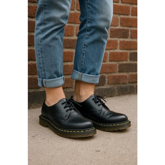 Dr. Martens 1461 Smooth Leather Oxford Shoes Black Men's 6 I Women's 7 - Picture 1 of 11